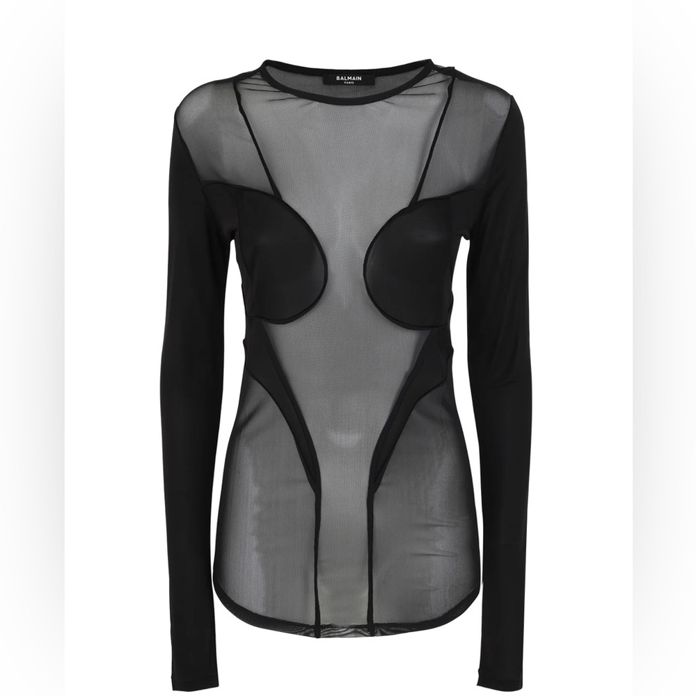 Balmain mesh top